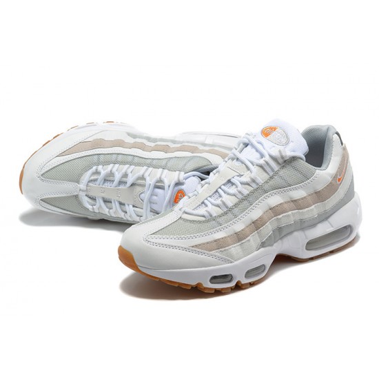 Air Max 95 TT White Grey and Orange DM0011-100  Running Shoes Men's