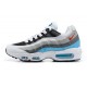 Air Max 95 TT White Red Black CV6971-100 Running Shoes Men's