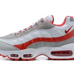 Air Max 95 TT White Red and Grey Running Shoes Men's