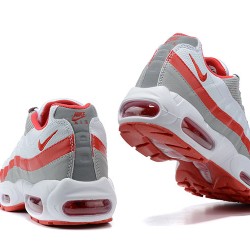 Air Max 95 TT White Red and Grey Running Shoes Men's