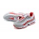 Air Max 95 TT White Red and Grey Running Shoes Men's