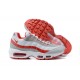 Air Max 95 TT White Red and Grey Running Shoes Men's