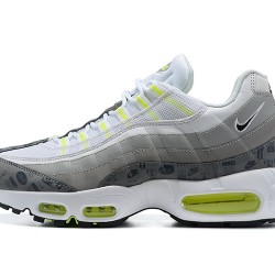 Air Max 95 TT White and Grey Running Shoes Men's