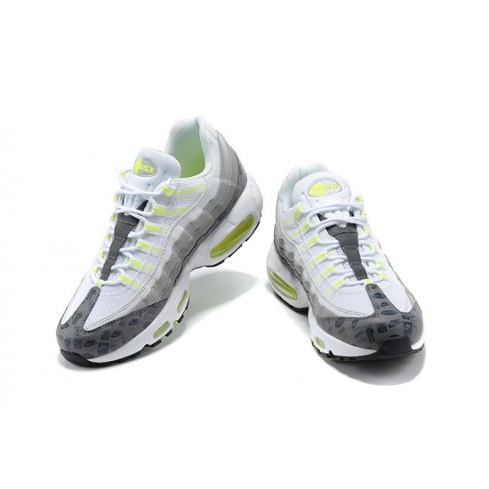 Air Max 95 TT White and Grey Running Shoes Men's