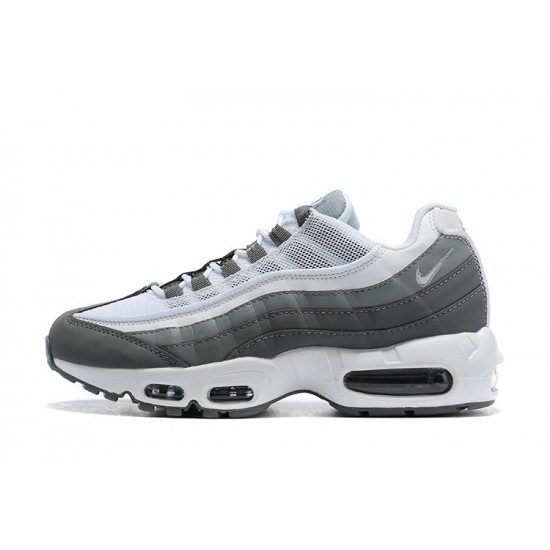 Air Max 95 TT White and Grey Running Shoes Men's