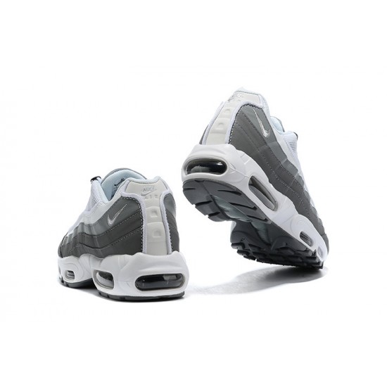 Air Max 95 TT White and Grey Running Shoes Men's