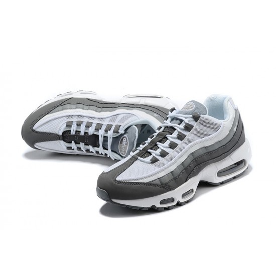 Air Max 95 TT White and Grey Running Shoes Men's