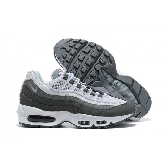 Air Max 95 TT White and Grey Running Shoes Men's