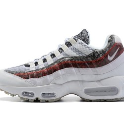 Air Max 95 TT White and Red Running Shoes Men's