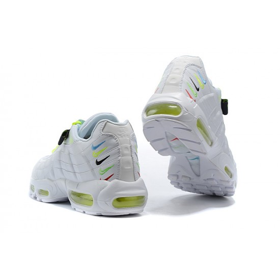 Air Max 95 TT Worldwide White Yellow CV9030-100 Running Shoes Women's/Men's