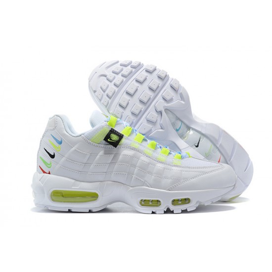 Air Max 95 TT Worldwide White Yellow CV9030-100 Running Shoes Women's/Men's