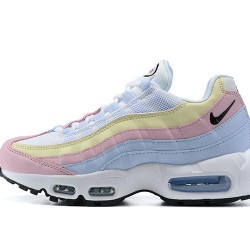 Air Max 95 TT Blue Yellow Pink Running Shoes Women's