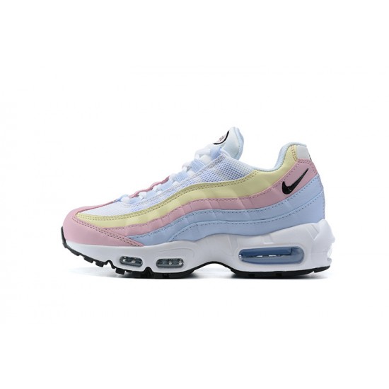 Air Max 95 TT Blue Yellow Pink Running Shoes Women's