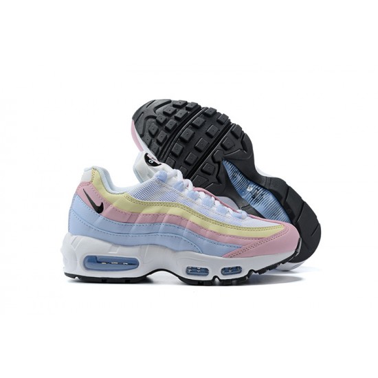 Air Max 95 TT Blue Yellow Pink Running Shoes Women's