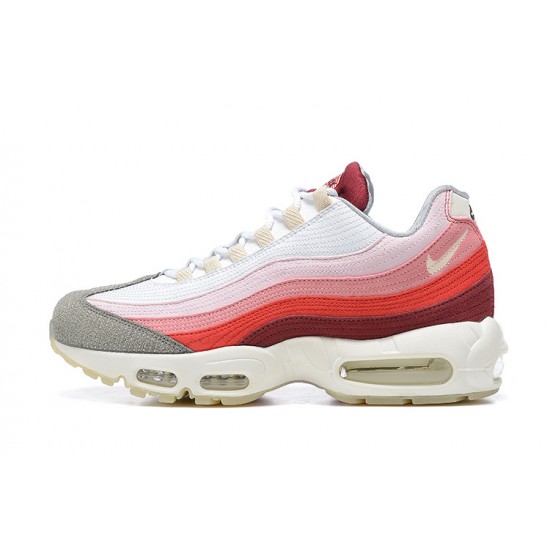 Air Max Plus White Red Running Shoes Men's