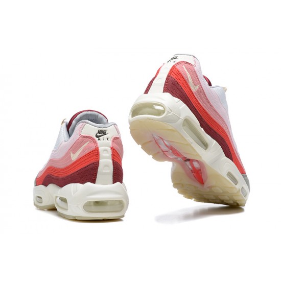 Air Max Plus White Red Running Shoes Men's