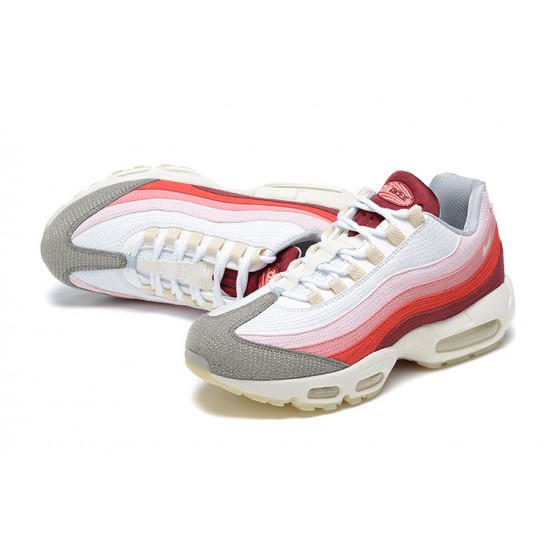 Air Max Plus White Red Running Shoes Men's