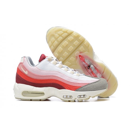 Air Max Plus White Red Running Shoes Men's