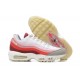 Air Max Plus White Red Running Shoes Men's