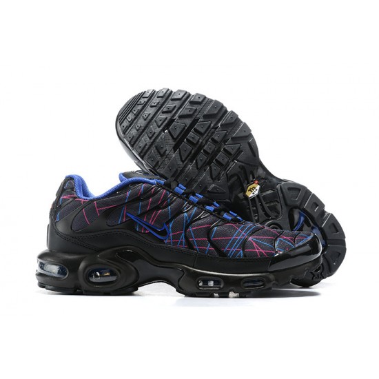 Air Max Plus Tn Black Blue AQ9979-400 Running Shoes Men's