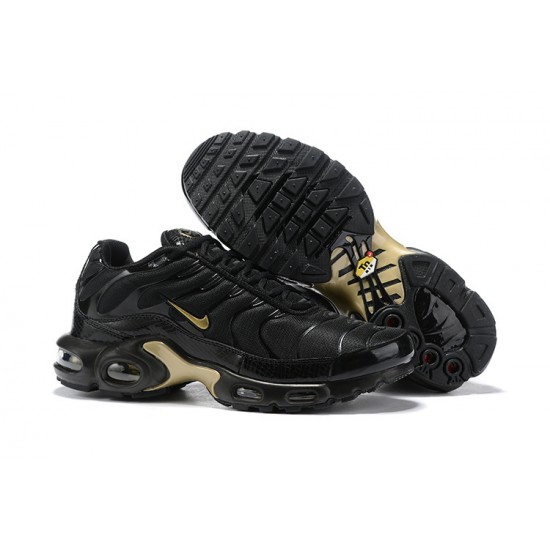 Air Max Plus Tn Black Gold 852630-001 Running Shoes Men's