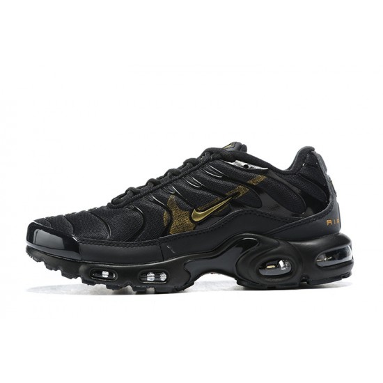 Air Max Plus Tn Black Gold Running Shoes Men's