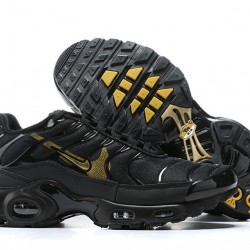 Air Max Plus Tn Black Gold Running Shoes Men's