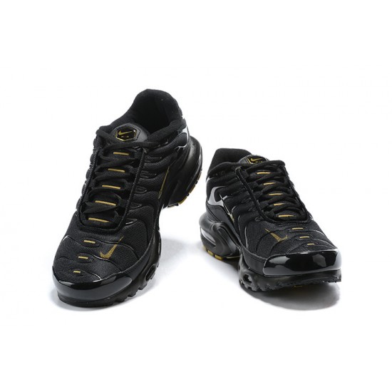 Air Max Plus Tn Black Gold Running Shoes Men's