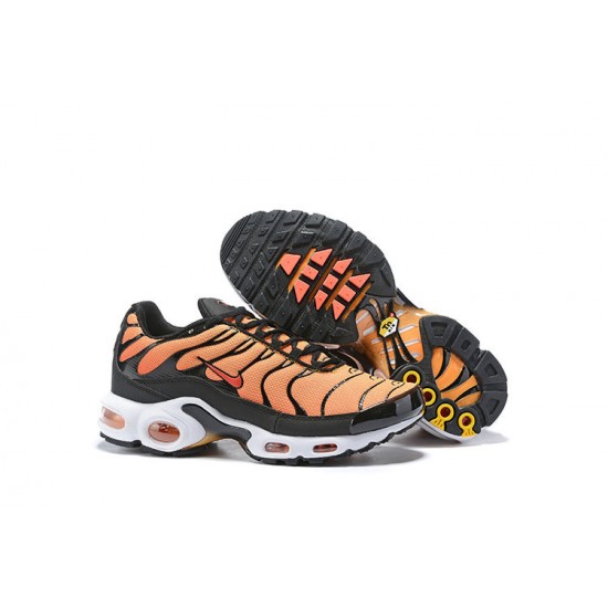 Air Max Plus Tn Black Orange BQ4629-001 Running Shoes Men's