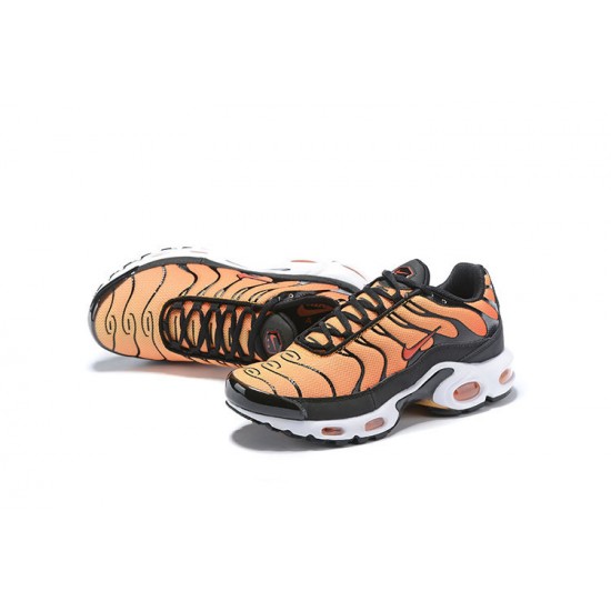 Air Max Plus Tn Black Orange BQ4629-001 Running Shoes Men's