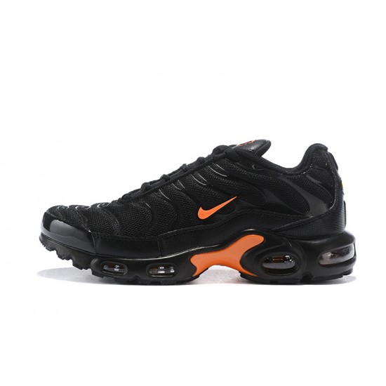 Air Max Plus Tn Black Orange Running Shoes Men's