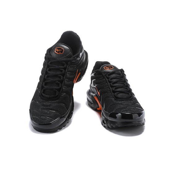 Air Max Plus Tn Black Orange Running Shoes Men's