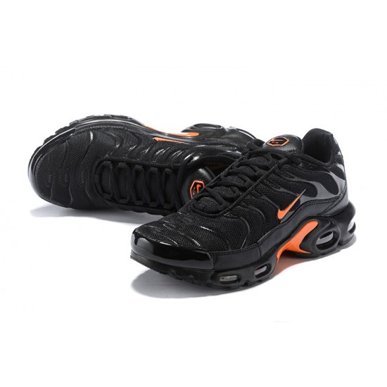 Air Max Plus Tn Black Orange Running Shoes Men's