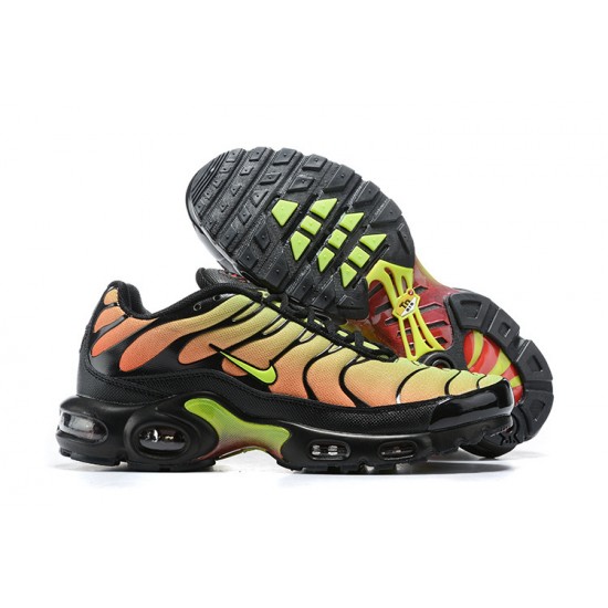 Air Max Plus Tn Black Yellow AQ9979-001 Running Shoes Men's