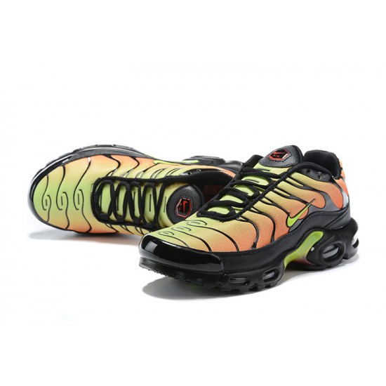 Air Max Plus Tn Black Yellow AQ9979-001 Running Shoes Men's