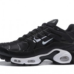 Air Max Plus Tn Black and White Running Shoes Men's