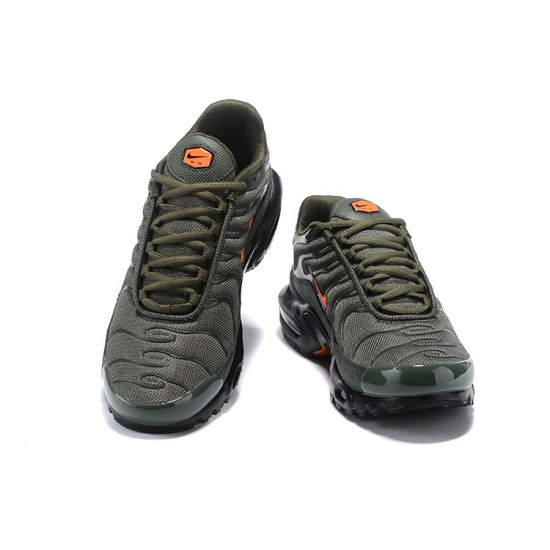 Air Max Plus Tn Green Orange Running Shoes Men's