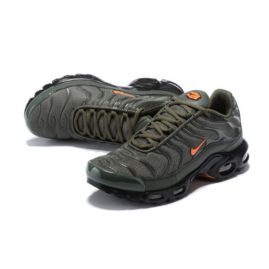 Air Max Plus Tn Green Orange Running Shoes Men's