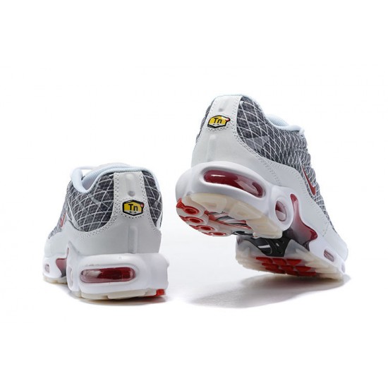 Air Max Plus Tn Grey and White Running Shoes Men's