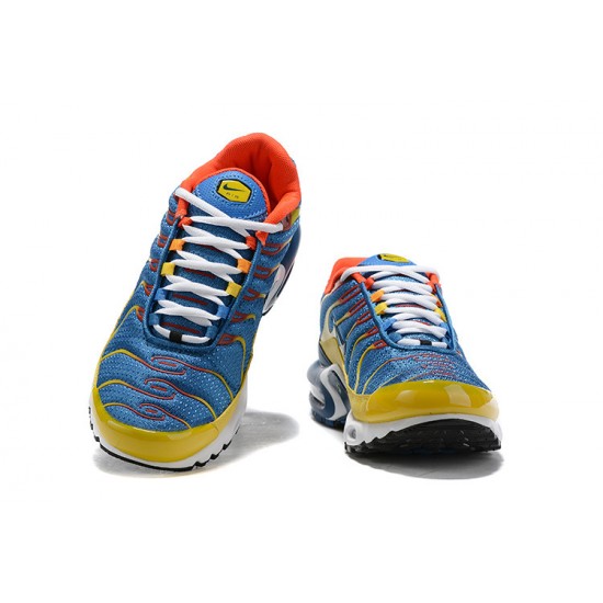 Air Max Plus Tn SE Blue Yellow CJ9987-600 Running Shoes Men's