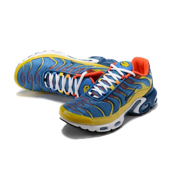 Air Max Plus Tn SE Blue Yellow CJ9987-600 Running Shoes Men's