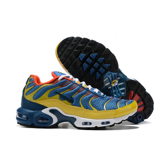 Air Max Plus Tn SE Blue Yellow CJ9987-600 Running Shoes Men's