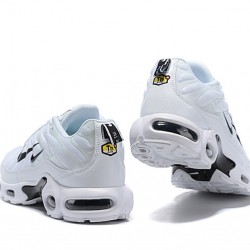 Air Max Plus Tn White Black Running Shoes Men's