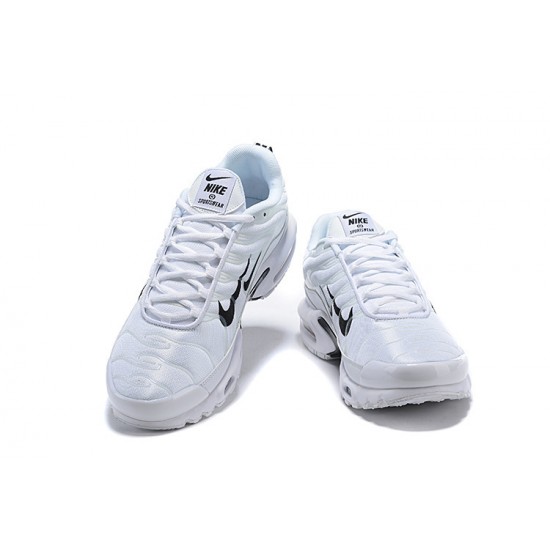 Air Max Plus Tn White Black Running Shoes Men's