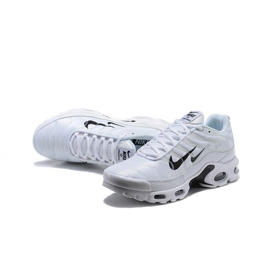 Air Max Plus Tn White Black Running Shoes Men's