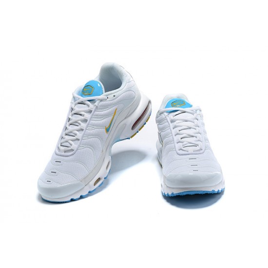 Air Max Plus Tn White Blue Running Shoes Men's