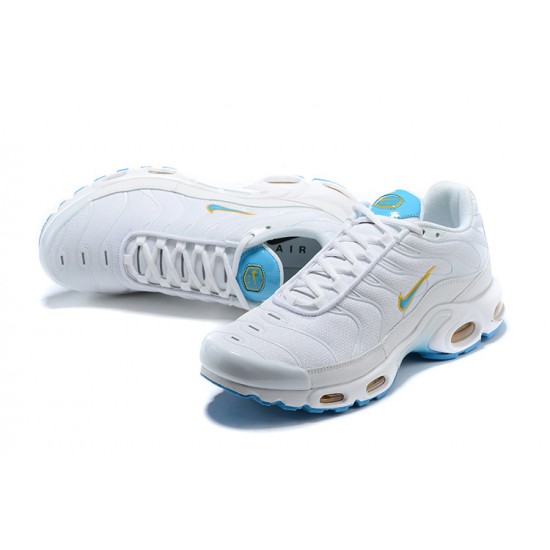 Air Max Plus Tn White Blue Running Shoes Men's