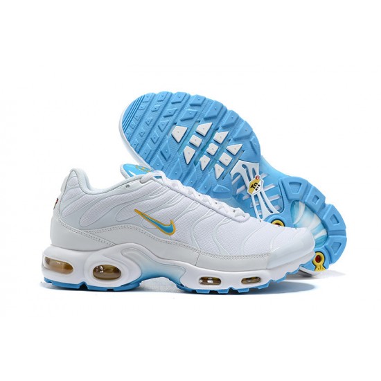 Air Max Plus Tn White Blue Running Shoes Men's