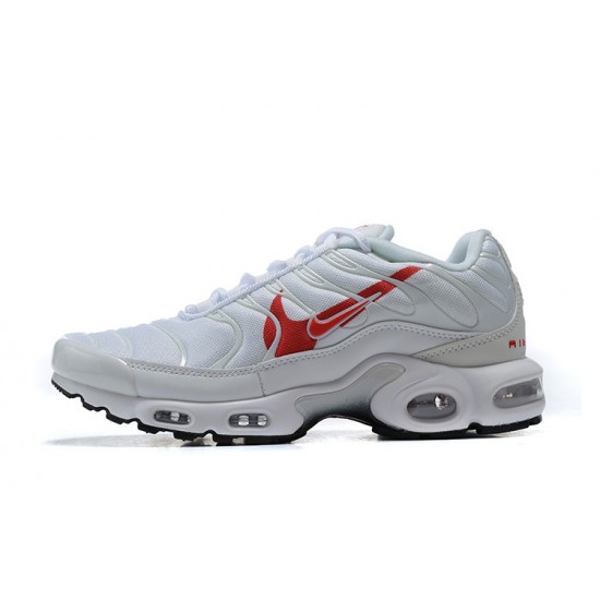 Air Max Plus Tn White Red CU3454-100 Running Shoes Men's