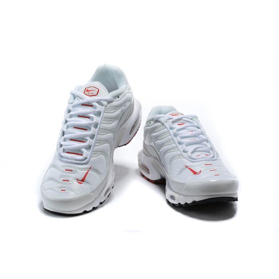 Air Max Plus Tn White Red CU3454-100 Running Shoes Men's